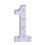 Lettres lumineuses LED alphabet avec télécommande, en plastique blanc 2