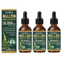 (3pcs) 1-3X Mullein Leaf Extract Respiratory Drops by Docteat  Natural Lung Health & Comfort Supplement