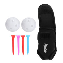 CAITON Portable Golf Bag, Tool Holder, Mini Golfer Waist Pouch with Tees, Hollow Balls