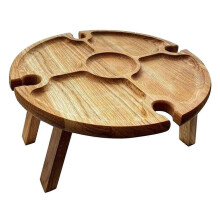 Portable Tables and Chairs Snack Tables Wooden Folding Picnic Tables Snack Trays Kitchen Storage Con