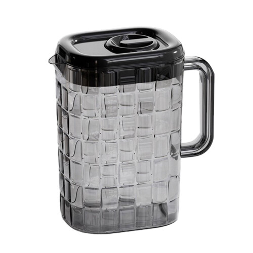 Διαφανής πλαστική κανάτα με καπάκι 2000ml 1