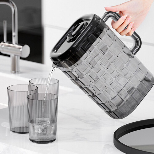Kyursd Cold Water Bottle with Three Cups, Large Capacity 1