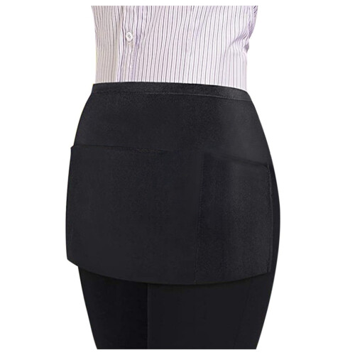 Waterproof Waitress Waist Apron with 3 Pockets, Adjustable 2