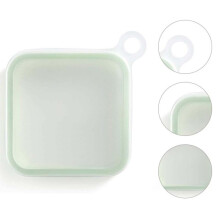 Sandwich Toast Bento Box Lunchbox Portable Take-Out Student Office Worker Lunch Box,301-500ml(Transparent Green)