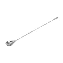 30cm Stainless Steel Long-Handled Stirrer Coffee Milk Tea Spoon(Silver)