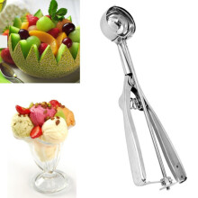 Dicker Edelstahl-Eiscremelöffel/Obstlöffel 6 cm