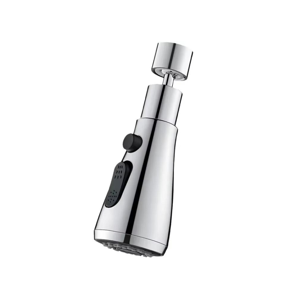 Kitchen Universal Faucet Extender Sink Connector Spout Swivel Faucet Splash Guard(Silver) 6083684935244
