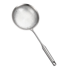 Colador de acero inoxidable 304 para fideos y albóndigas, colador doméstico de malla, 14 cm