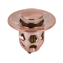 005 Washbasin Bouncing Core Push-type Deodorant Drain Plug,Rose Gold