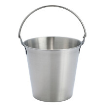 700ml 304 Stainless Steel Handheld Ice Bucket Bar Beer Chill Bucket Chips Milk Tea Snacks Barrel(Silver)