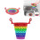 Retractable Rainbow Monster Universal Floor Drain Kitchen Sink Strainer(110x118mm) 1