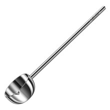 Stainless Steel Hot Oil Skillet Kitchen Small Oil Pouring Spoon, Glossy