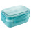 1900ML Large Capacity Microwave Children Sealed Compartment Lunch Box(Light Blue) 1