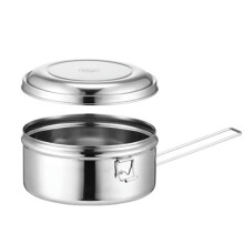 14cm Single Layer 304 Stainless Steel Round Lunch Box