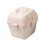 Three-tiered wheat straw lunchbox, microwave safe (pink) 1