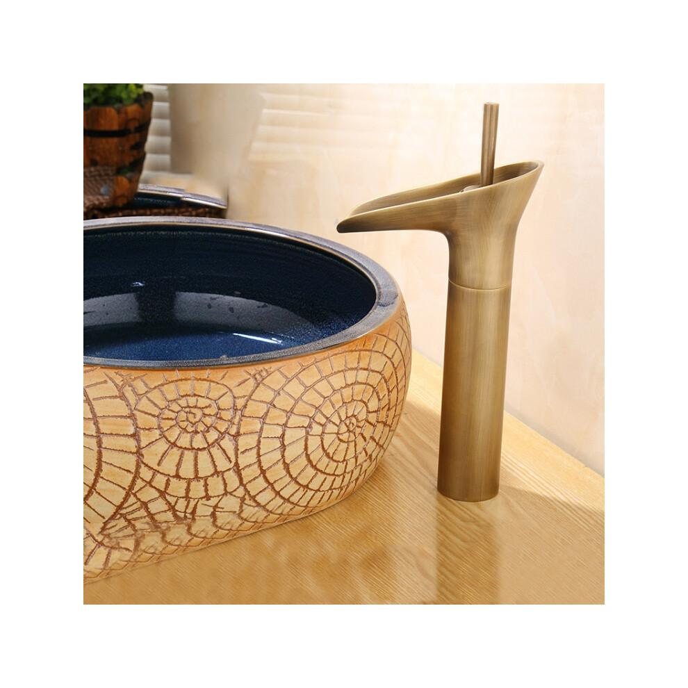 Bathroom Faucet Washbasin Waterfall Hot & Cold Faucet, 6083684935596