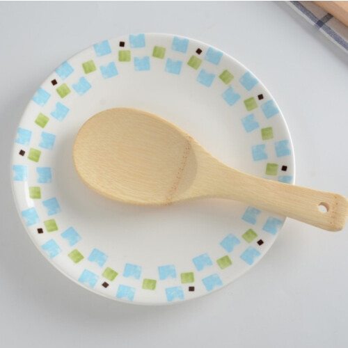 Rice Spoon Spatula Bamboo Board Wood Spatula Kitchen Tool