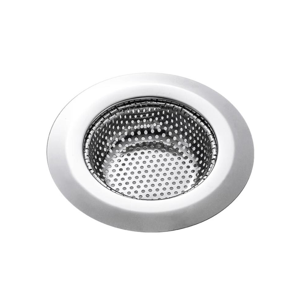 11.5 Cm Wide-Rim Stainless Steel Sink Strainer Metal Food Residue Filter Tool(Stainless Steel Color) 6083684934223