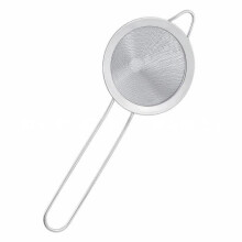 Passoire à huile en acier inoxydable de 8,5 cm avec poignée pointue (argentée)