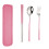 3pcs Portable Stainless Steel Tableware Creative Set Chopsticks Spoon compatiblek Gift 1