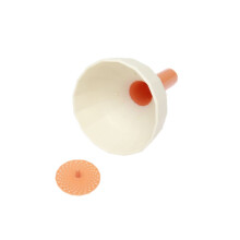 3 stuks TM21004 Multifunctionele Draagbare Trechter, Mini Oliefilter met Kleine Diameter (Wit & Oranje)