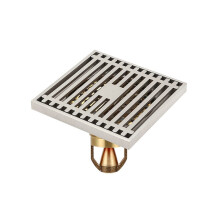 Full Copper Odor Proof Floor Drain, K7007 Nickel Brush Single Use+Magnetic Suspension