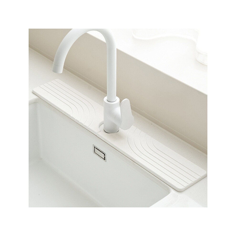 Faucet And Sink Drying Mat, Diatomaceous Earth Stone Splash-Proof Absorbent Water Tray Drain Mat, (40X10cm) 6083684935381