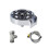 Automatic Faucet High Pressure Spray Washer, Silver+Soft Hose+G1/2 Three-way 1