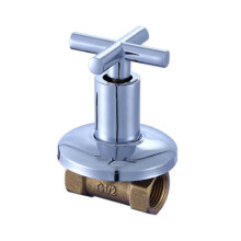 Water supply switch valve, main shut-off valve for water pipe, 4-point internal thread copper concealed valve (72-0004)