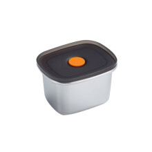 Refrigerator Fruit Fresh-Keeping Box 304 Stainless Steel Sealed Lunch Box,450ml