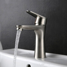 Stainless steel faucet for hot and cold mixing sink