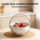 Double-Layer Fruit Vegetable Washing & Draining Basket Household Kitchen Rice Draining Basin(Transparent White) 2