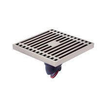 Full Copper Odor Proof Floor Drain, K7007 Nickel Brush Single Use+Straight Row