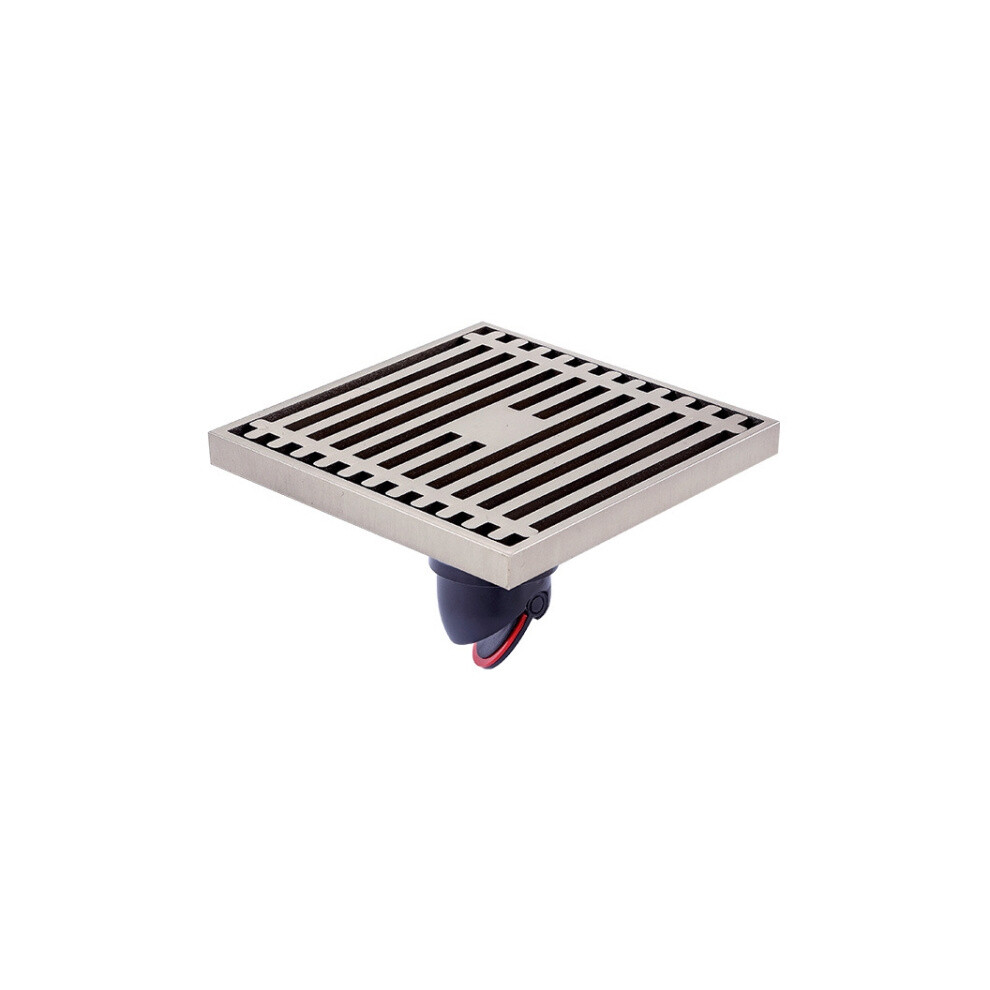 Full Copper Odor Proof Floor Drain, K7007 Nickel Brush Single Use+Straight Row 6083684935152