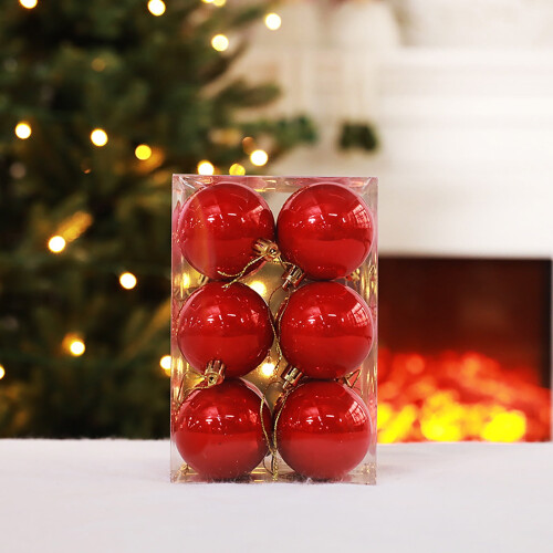 Christmas Balls Decorations Red 2.36 Inch 12 Pieces 1