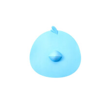 Bird-shaped drain cover, soft TPR bathroom toilet partition drain cover (blue)