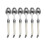 Stainless Steel Knife compatiblek Spoon Set Plastic Handle Western Tableware, 6 Tea Spoons 1