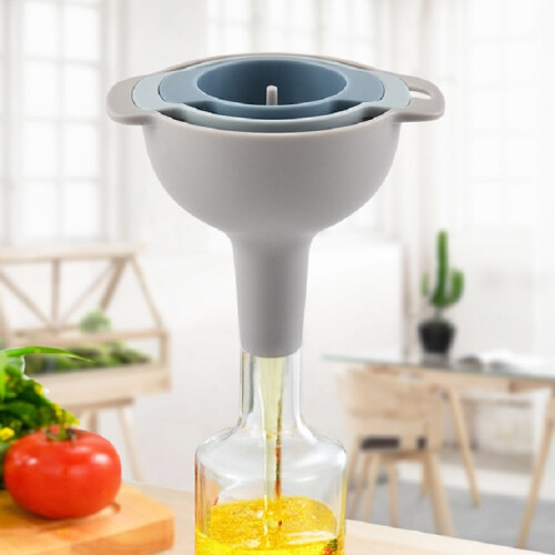 Plastic jam funnel, household multi-functional oil separator funnel