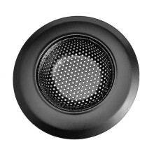 11.5cm wide stainless steel sink strainer/metal strainer funnel (black)