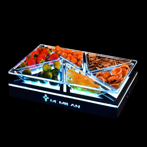 In 1 Multifunctional Compartmental Luminous Fruit Tray