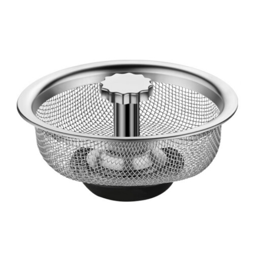 Anti-clogging Stainless Steel Filter compatible Kitchen Sink Sewer, Random Handle Style Delivery(Dense Net)