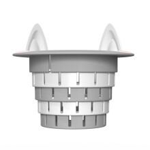 Afvoerfilter voor keukenspoelbak, opvouwbaar anti-verstoppingsfilter (grijs)