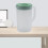 Plastic pitcher black 2.7L high-temp resistant with lid 2
