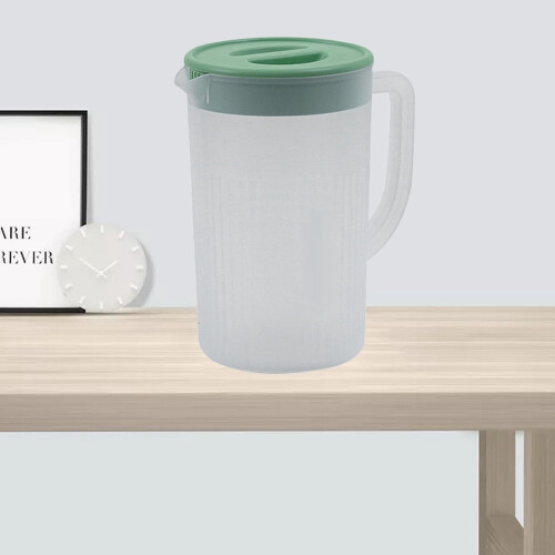 Plastic pitcher black 2.7L high-temp resistant with lid 1
