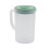 Plastic pitcher black 2.7L high-temp resistant with lid 3