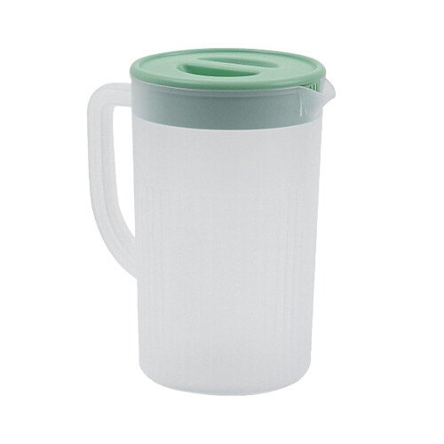 Plastic pitcher black 2.7L high-temp resistant with lid 2