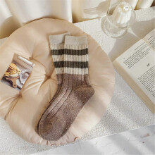 (light grey) 6 pair Women's Socks In Autumn And Winter Thickened Warm Fashionable All-match Sports Leisure