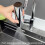 Multi-functional Flying Rain Waterfall Spout Connector Kitchen Faucet Splash Universal Swivel Bubbler,Silver 3