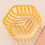 Hollowed-out fruit bowl, household fruit drainer, kitchen vegetable washing plastic basin (orange) 2