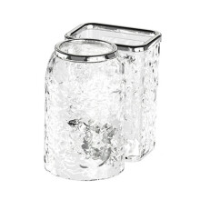 Bathroom Toothbrush Organizer Household Multifunctional Storage Rack, Single Cup Transparent